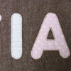 Baby Name Blanket, Taupe