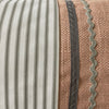 Mixed Fabric Cushion Pink/ Grey/ White