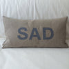 HAPPY/SAD Cushion, Linen