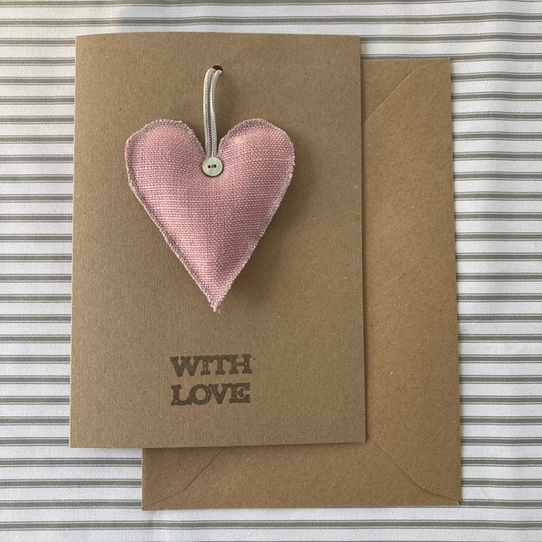 Card with Lavender heart