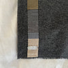 Wool Blanket w Patchwork (taupe)