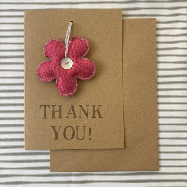 Thank You Card with Lavender flower