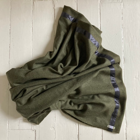 Wool Blanket (moss green)