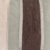 Mixed Fabric Cushion Lilac/ Plum/ Grey 1