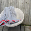 Wool Blanket (light grey/red)