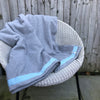 Wool Blanket (light grey/pale blue)