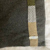 Wool Blanket w Patchwork (olive)